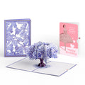Watercolor Jacaranda Tree Birthday Pop-Up Card and Dancing Through Life Sentiment Set