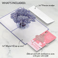 Watercolor Jacaranda Tree Birthday Pop-Up Card and Dancing Through Life Sentiment Set