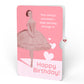 Wisteria Birthday Bouquet and Dancing Through Life Sentiment Set