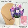 Wisteria Birthday Bouquet and Dancing Through Life Sentiment Set