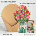 Cheerful Tulips Birthday Bouquet and More Cake More Awesome Sentiment Set