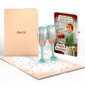 Champagne Toast Birthday Pop-Up Card and More Cake More Awesome Sentiment Set