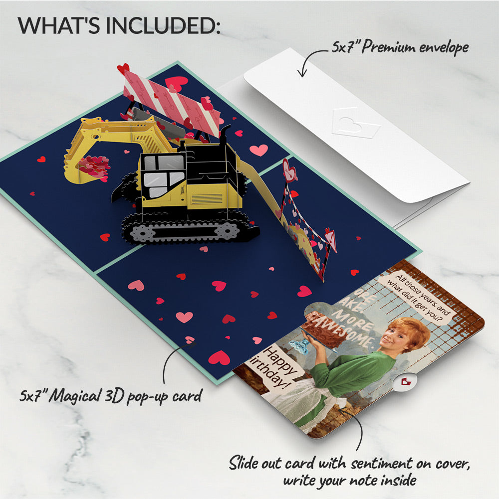 I Dig You Birthday Pop-Up Card and More Cake More Awesome Sentiment Set
