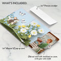 Field Mouse in the Flowers Birthday Pop-Up Card and More Cake More Awesome Sentiment Set