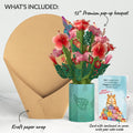 Hibiscus Birthday Bouquet and Happy Hamster Sentiment Set