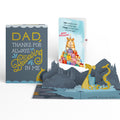 Dad You're a Legend Loch Ness Monster Birthday Pop-Up Card and Happy Hamster Sentiment Set