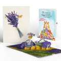 Lavender Bicycle Birthday Pop-Up Card and Happy Hamster Sentiment Set