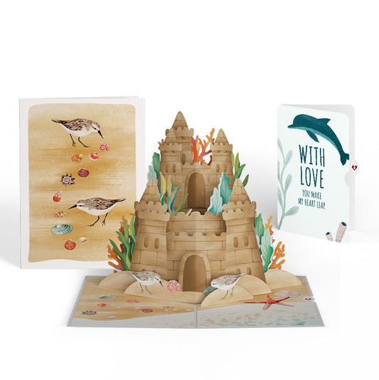 Seaside Sandcastle Love Pop-Up Card and Sentiment Set