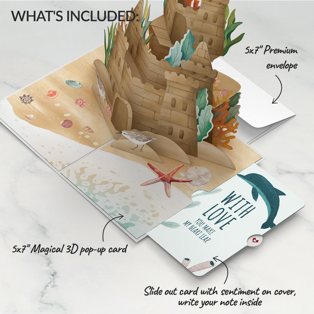 Seaside Sandcastle Love Pop-Up Card and Sentiment Set
