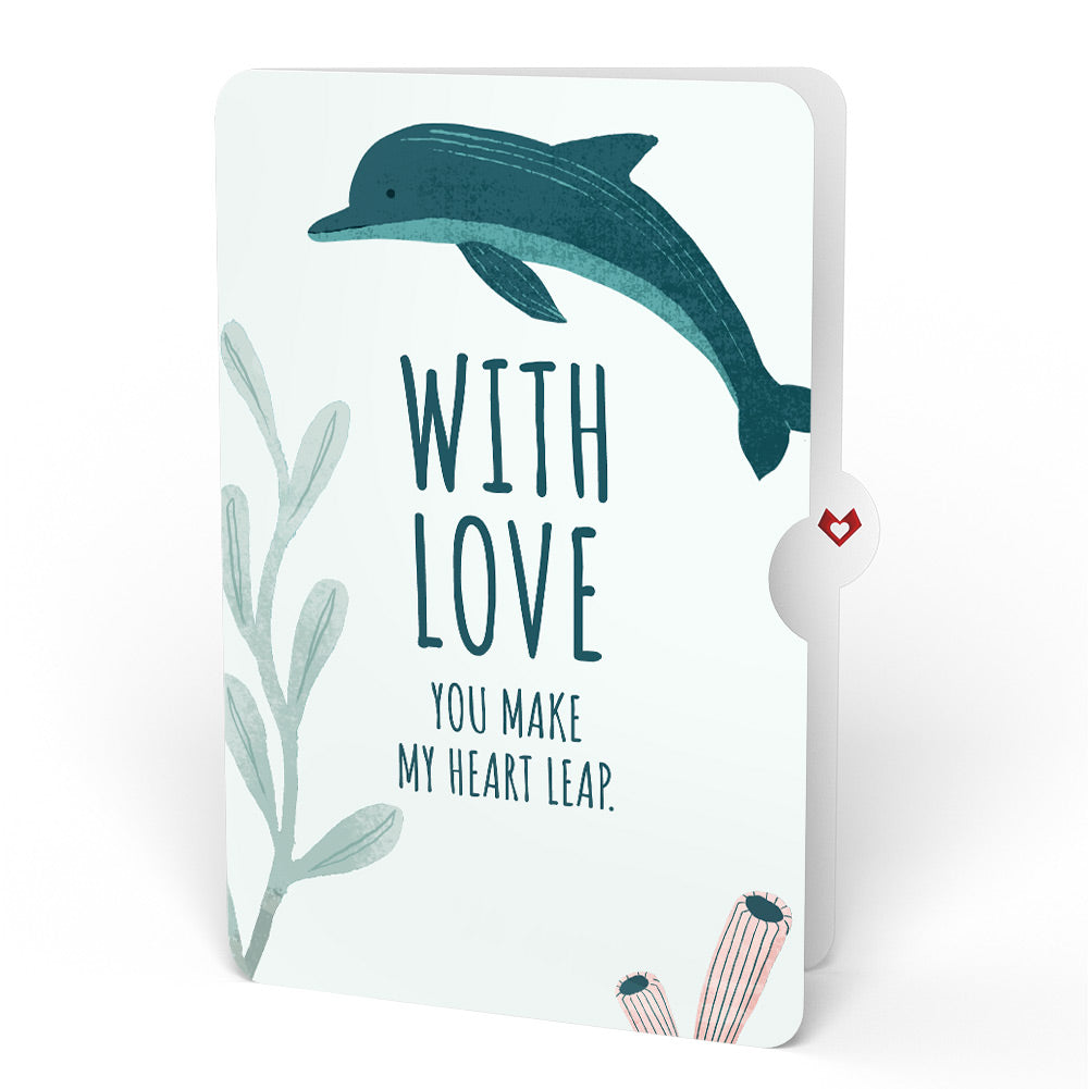 Playful Dolphins Love Pop-Up Card and Sentiment Set