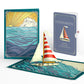Sailboat on the Horizon Congratulations Pop-Up Card and Sentiment Set