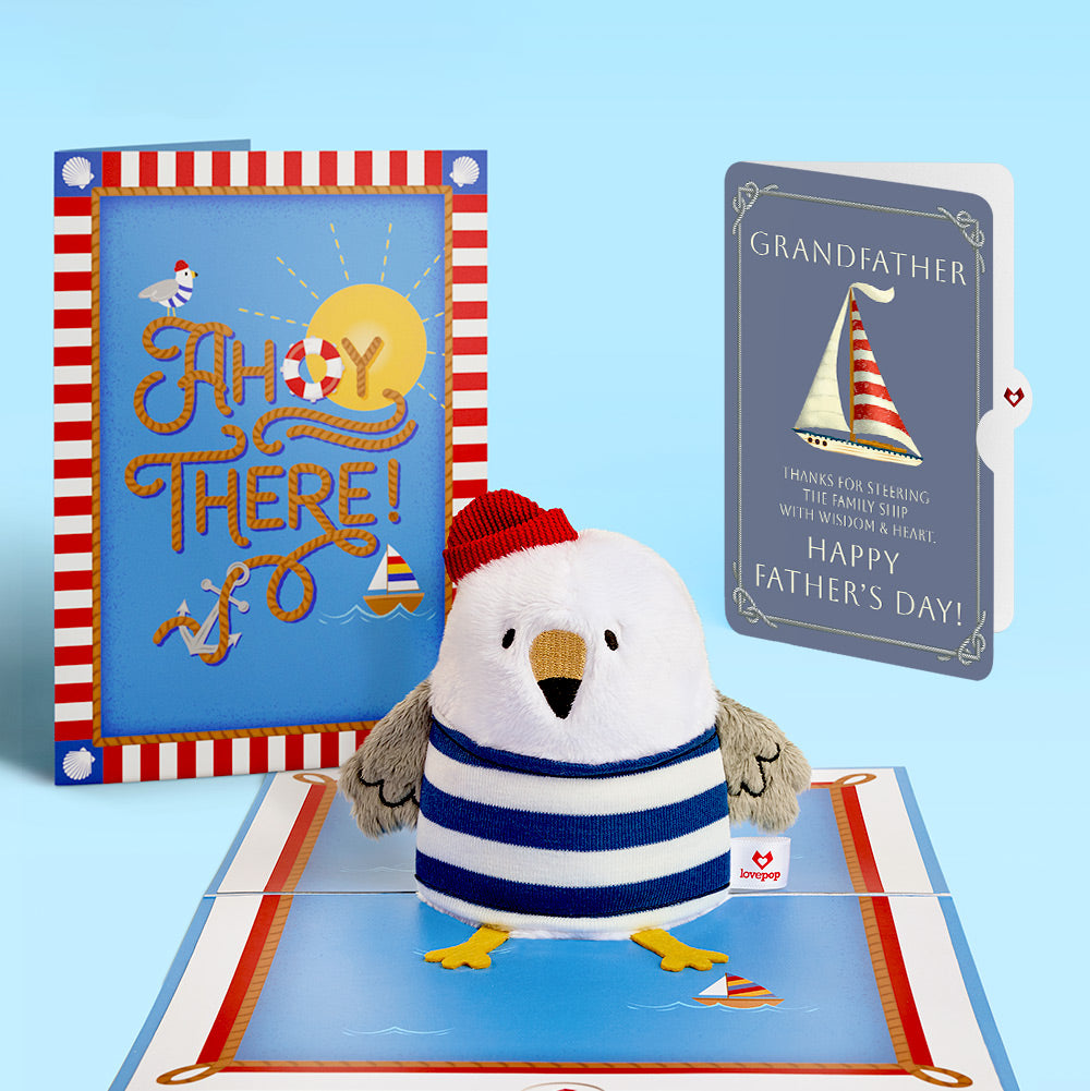 'Ahoy There' Father's Day Plushpop Card and Sentiment Set for Grandfather