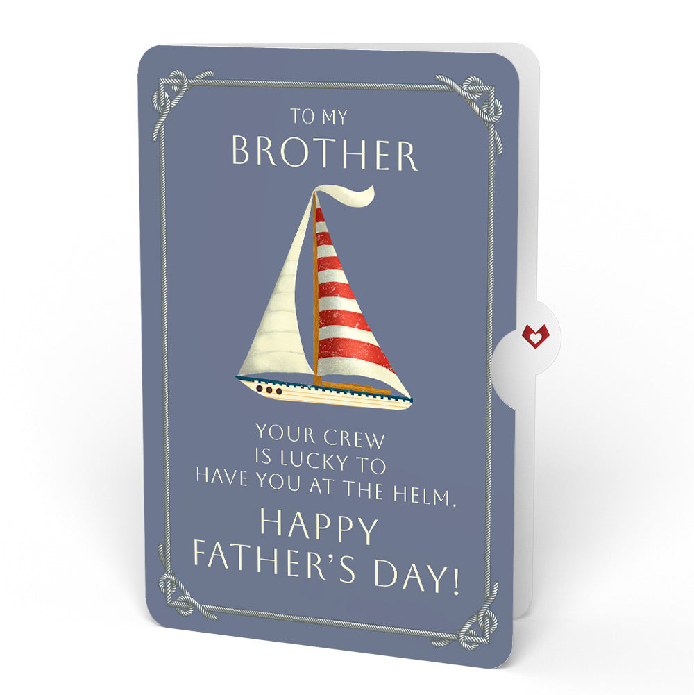 Sailboat on the Horizon Father's Day Pop-Up Card and Sentiment Set for Brother