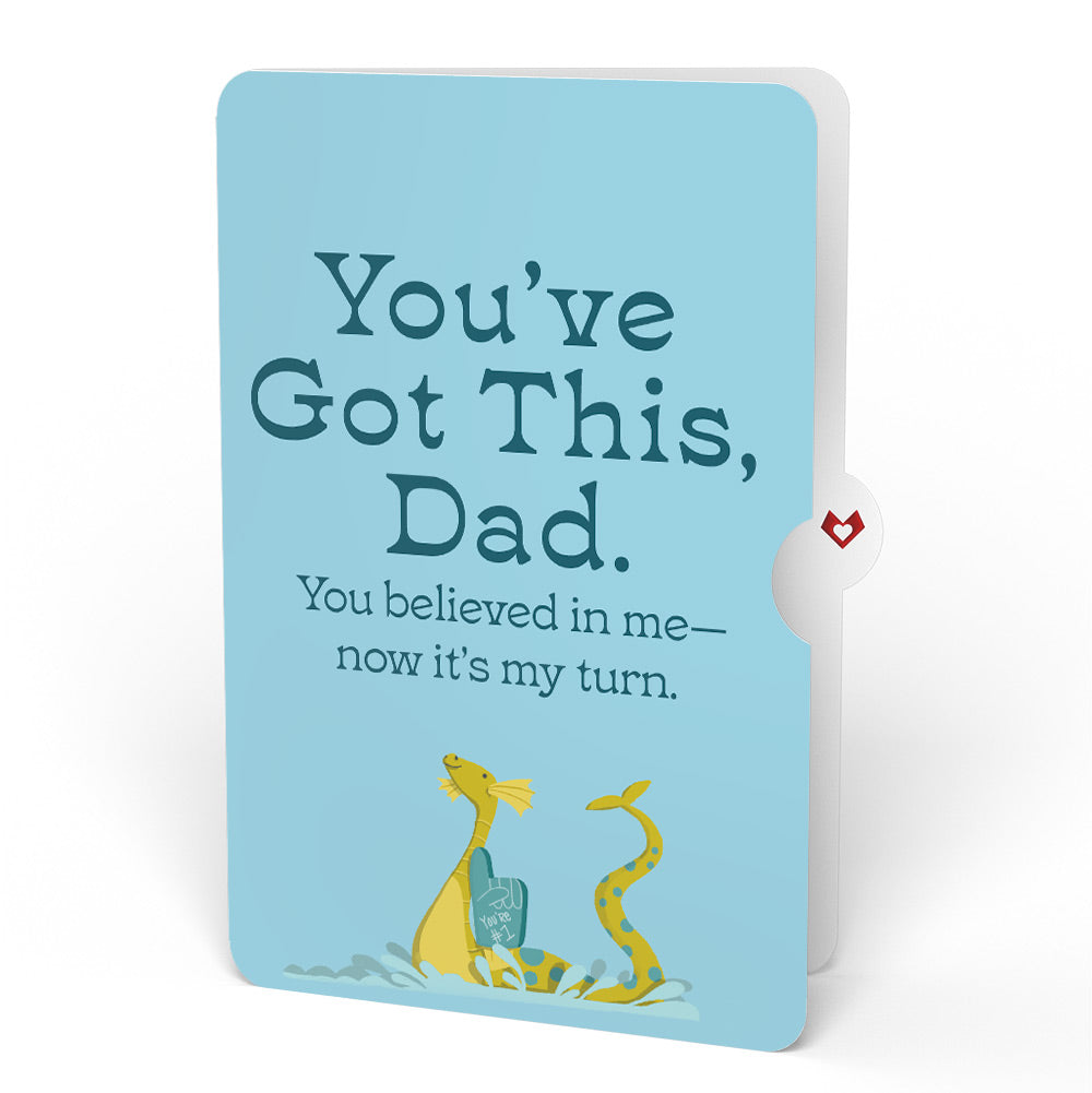 Dad You're a Legend Loch Ness Monster Encouragement Pop-Up Card and Sentiment Set