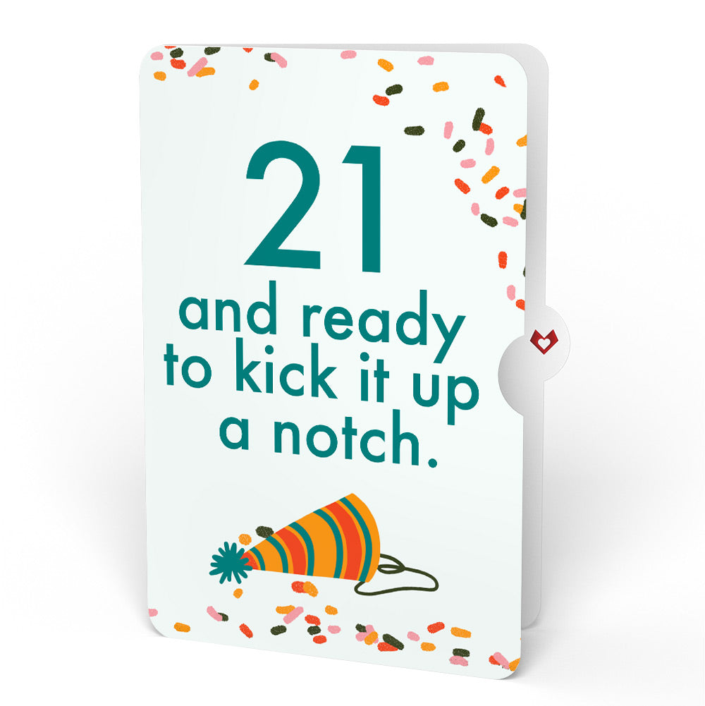 Kick Ass Birthday Pop-Up Card and 21st Kick It Up Sentiment Set
