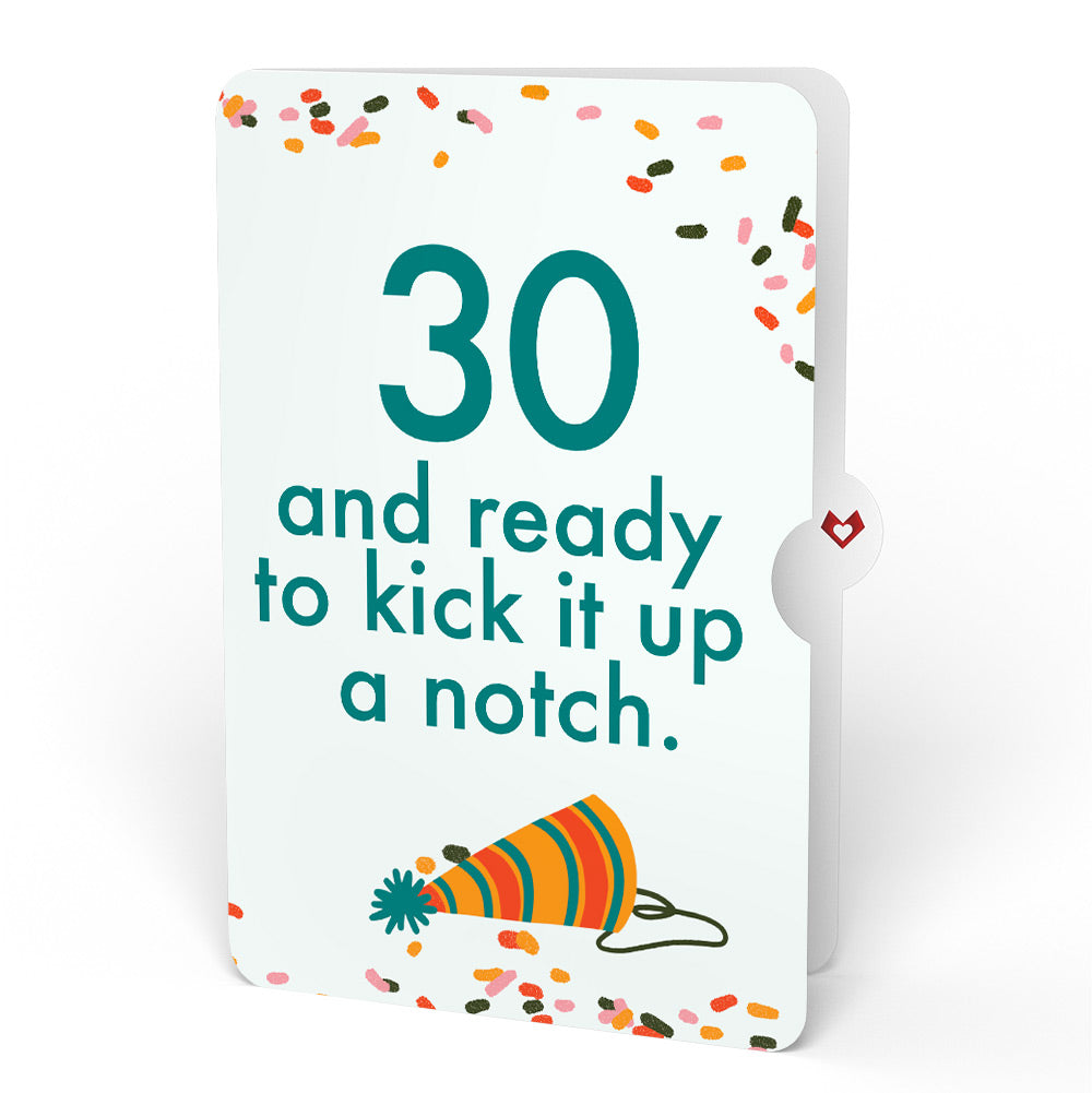 Happy Birthday Hot Stuff Pop-Up Card and 30th Kick It Up Sentiment Set