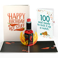 Happy Birthday Hot Stuff Pop-Up Card and 100th Kick It Up Sentiment Set