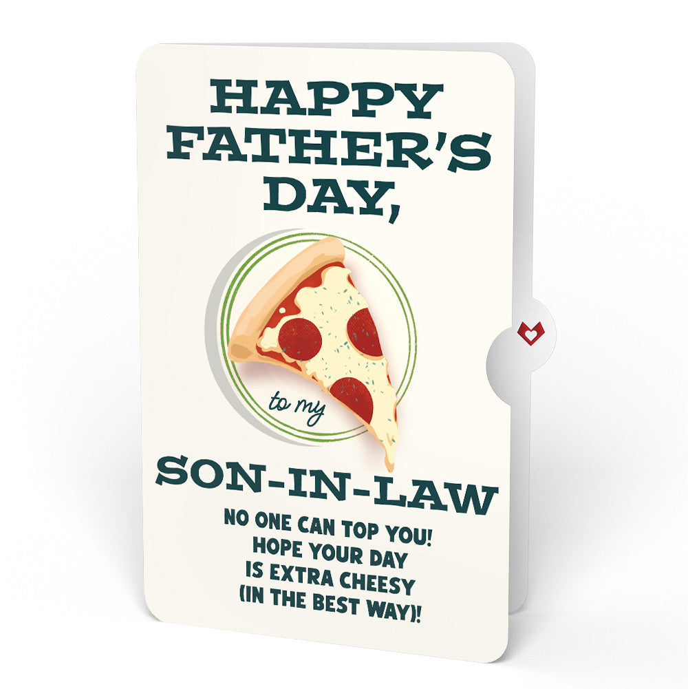 Pizza Love Father's Day Pop-Up Card and Sentiment Set for Son-in-law