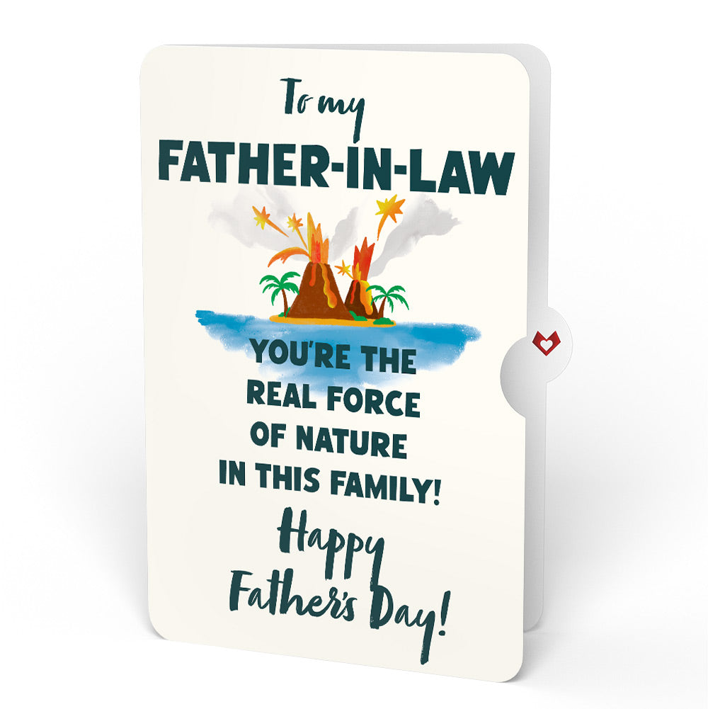 I Lava You Father's Day Light-Up Pop-Up Card and Sentiment Set for Father-in-law