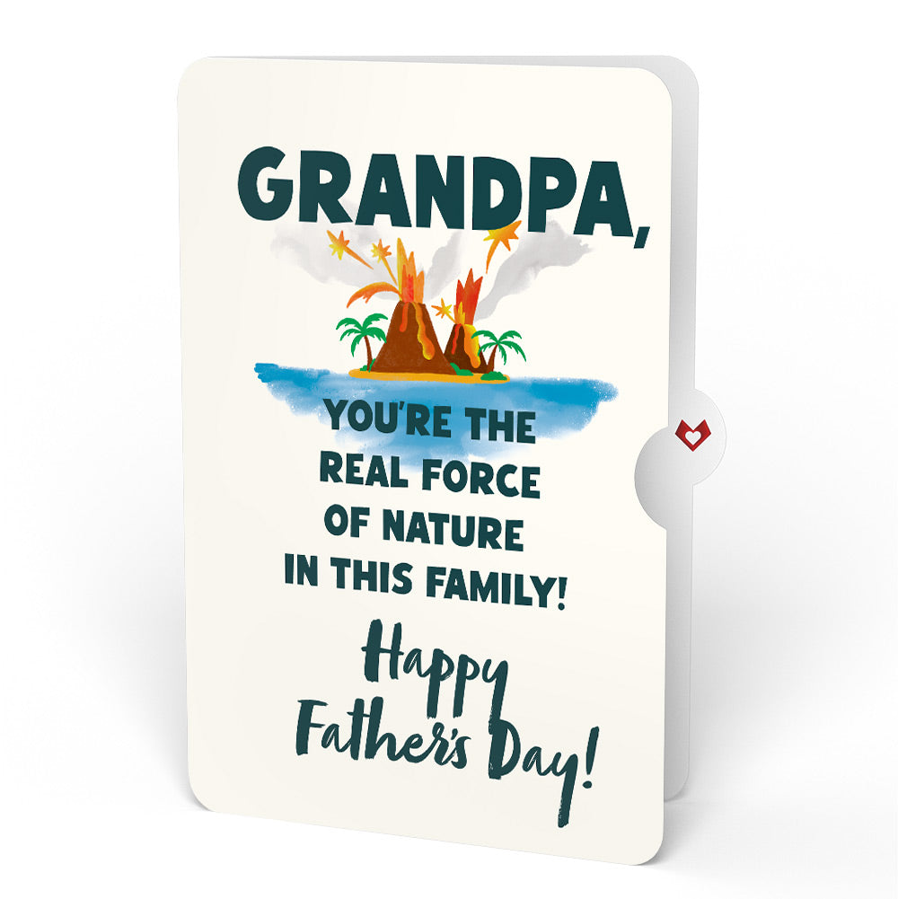 I Lava You Father's Day Light-Up Pop-Up Card and Sentiment Set for Grandpa