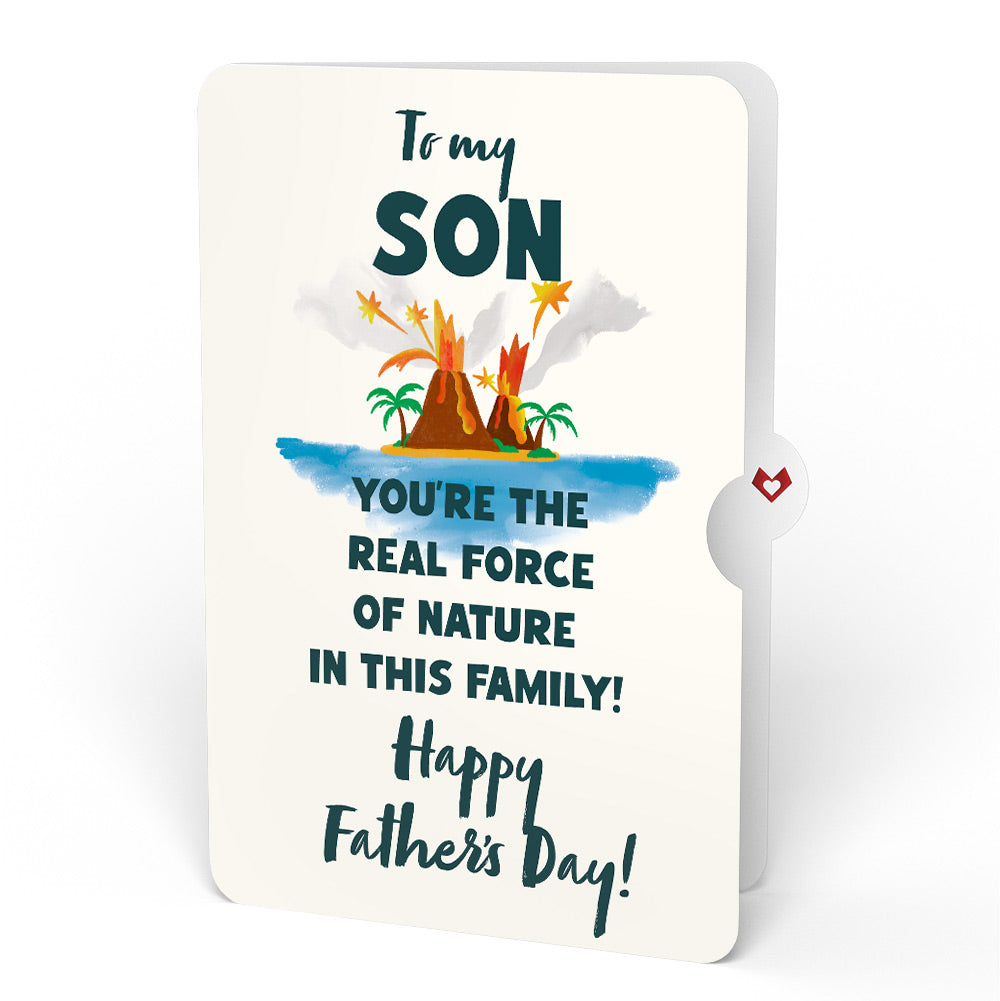 I Lava You Father's Day Light-Up Pop-Up Card and Sentiment Set for Son
