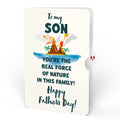 I Lava You Father's Day Light-Up Pop-Up Card and Sentiment Set for Son