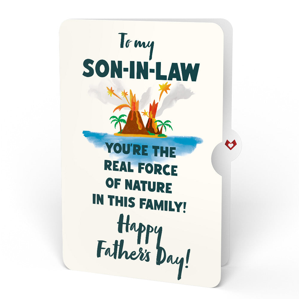 I Lava You Father's Day Light-Up Pop-Up Card and Sentiment Set for Son-in-law