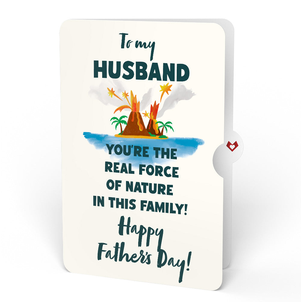 I Lava You Father's Day Light-Up Pop-Up Card and Sentiment Set for Husband