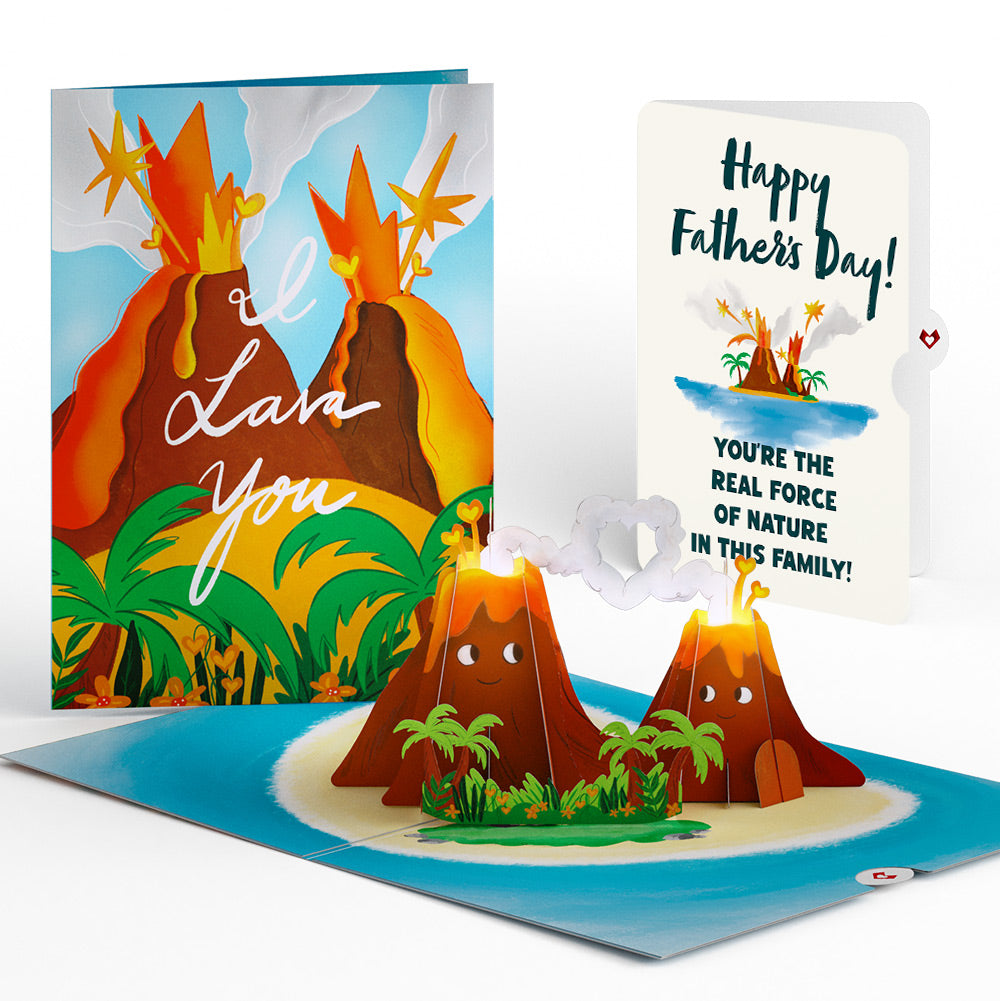 I Lava You Father's Day Light-Up Pop-Up Card and Sentiment Set