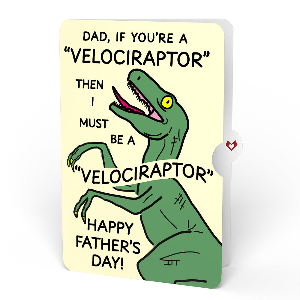Grill Master Father's Day Bouquet and Velociraptor Sentiment Set