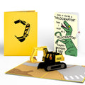Excavator Father's Day Pop-Up Card and Velociraptor Sentiment Set