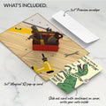Toolbox Father's Day Pop-Up Card and Velociraptor Sentiment Set
