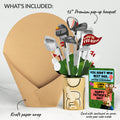 Tee-rific Golf Father's Day Bouquet and Trophy Lawn Care Sentiment Set