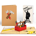 Toolbox Father's Day Pop-Up Card and Spartan Grilling Sentiment Set