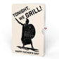 Patriotic Eagle Father's Day Pop-Up Card and Spartan Grilling Sentiment Set