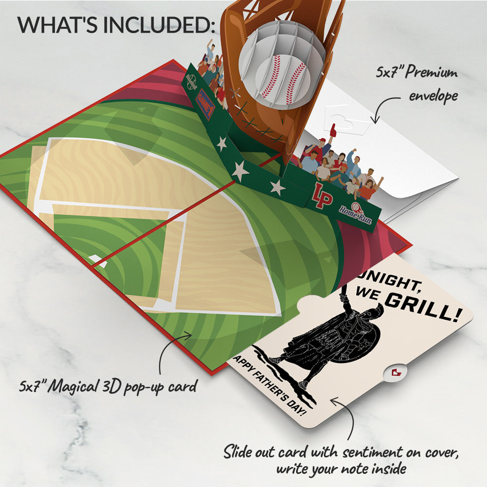 Home Run Father's Day Pop-Up Card and Spartan Grilling Sentiment Set