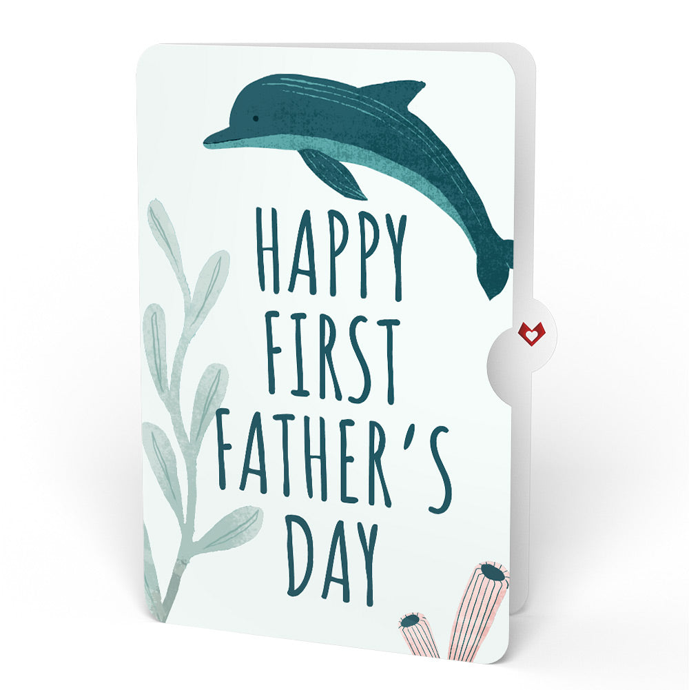 Playful Dolphins First Father's Day Pop-Up Card and Sentiment Set