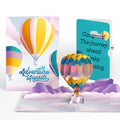 Adventure Awaits Hot Air Balloon Congratulations Pop-Up Card and Sentiment Set