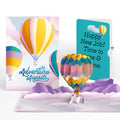 Adventure Awaits Hot Air Balloon New Job Pop-Up Card and Sentiment Set