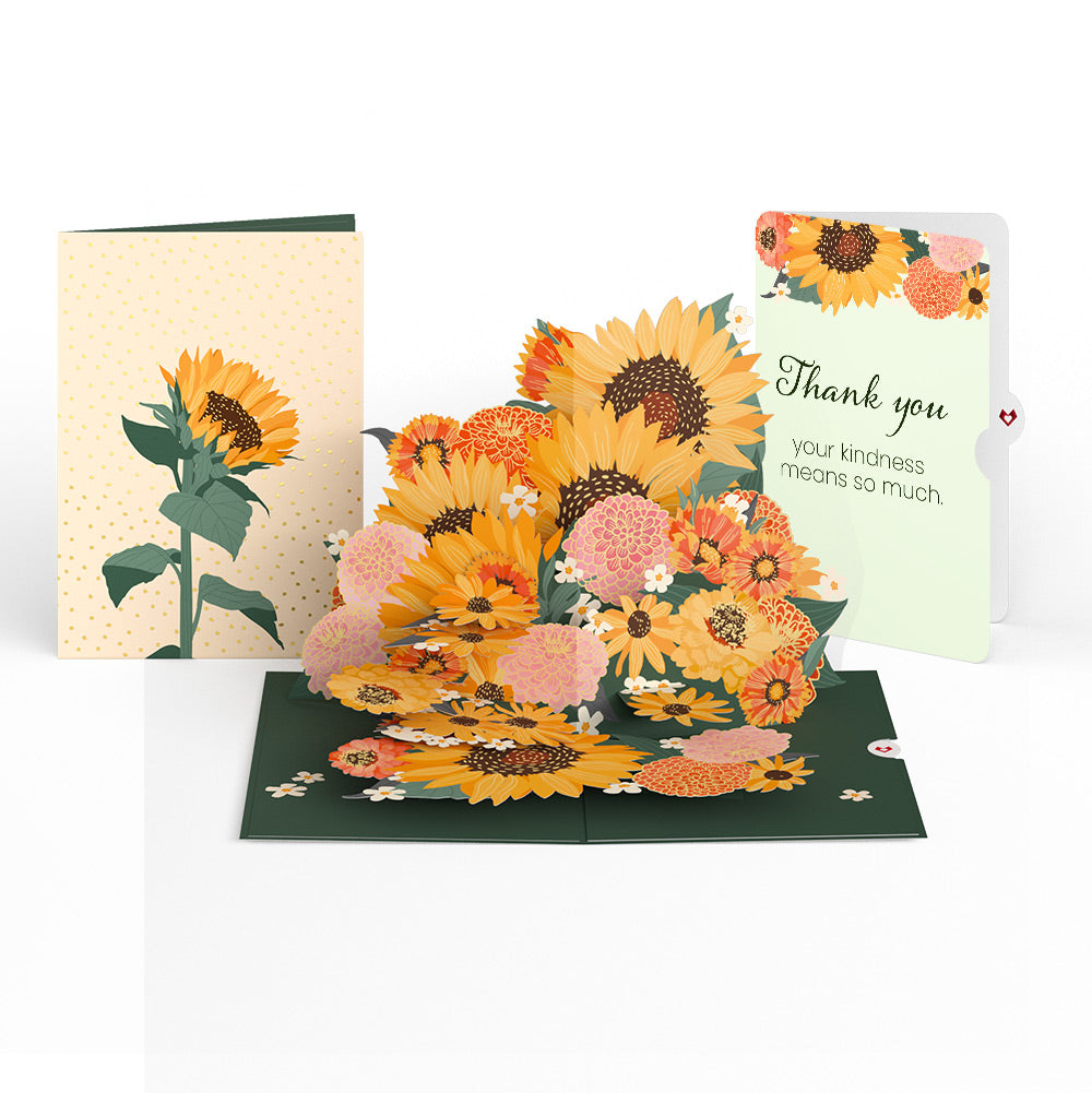 Radiant Sunflowers Thank You Pop-Up Card and Sentiment Set