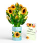 Sunflower Blooms Anniversary Bouquet and Sentiment Set