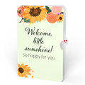 Sunflower Blooms New Baby Bouquet and Sentiment Set