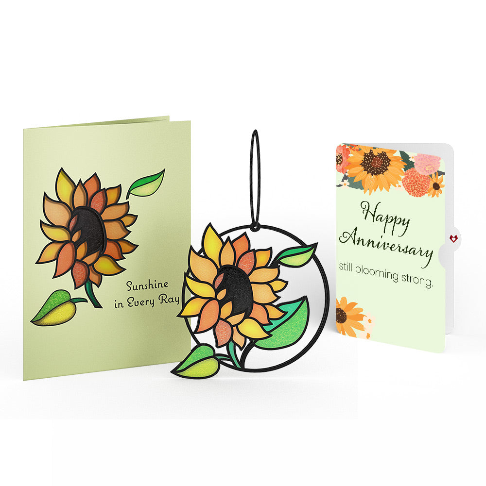 Sunshine in Every Ray Anniversary Suncatcher Card and Sentiment Set
