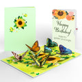 Sunflower Butterflies Birthday  Pop-Up Card and Sentiment Set