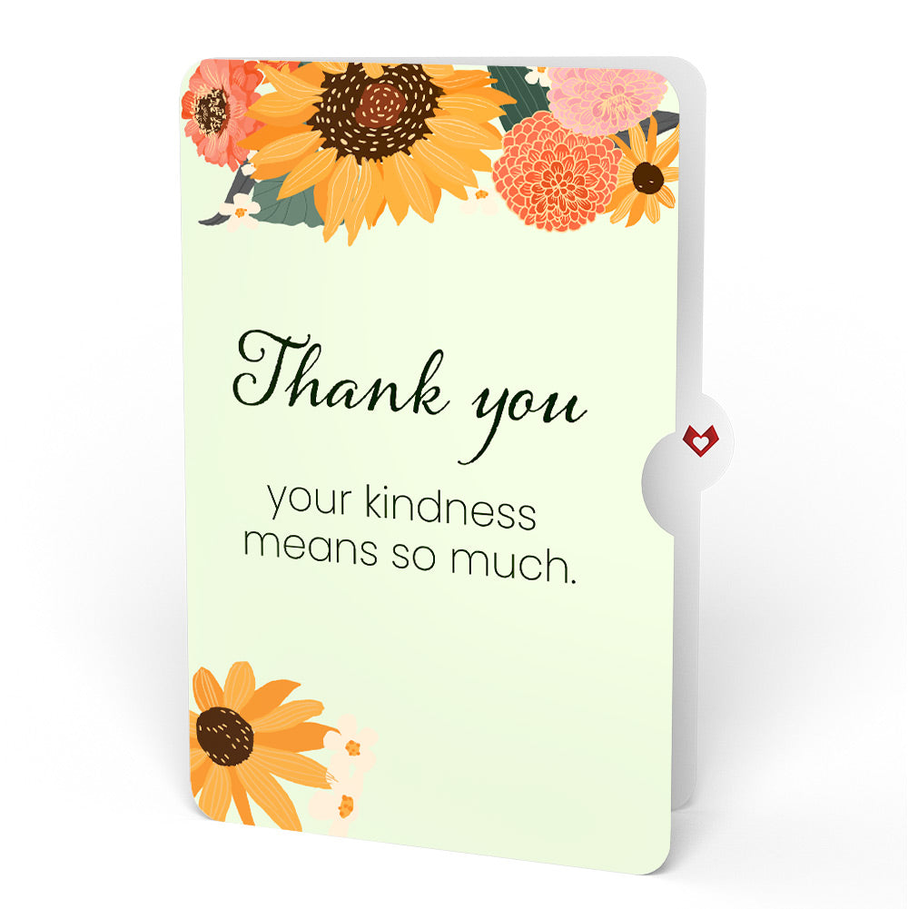 Sunflower Butterflies Thank You Pop-Up Card and Sentiment Set