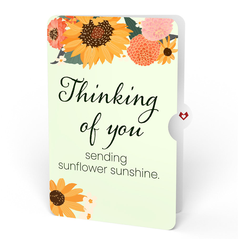 Stained Glass Sunflowers Thinking of You Pop-Up Card and Sentiment Set