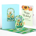Stained Glass Sunflowers Birthday Pop-Up Card and Sentiment Set