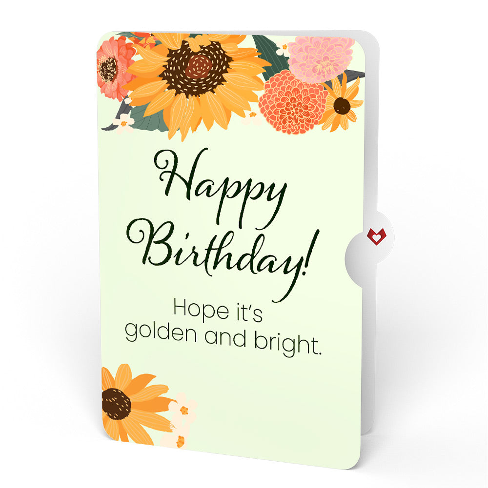 Stained Glass Sunflowers Birthday Pop-Up Card and Sentiment Set