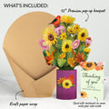 Golden Sunflower Thinking of You Bouquet and Sentiment Set