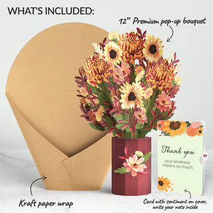 Fall Sunshine Thank You Bouquet and Sentiment Set